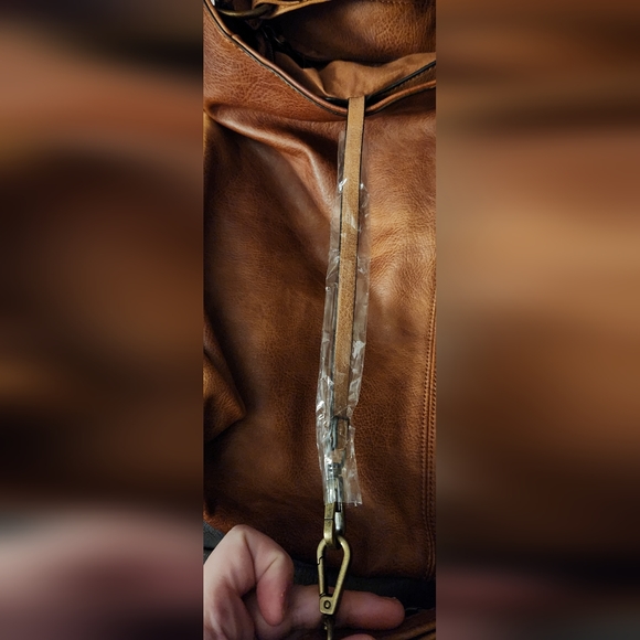 NWOT Patchwork Brown Slouchy Purse - Picture 13 of 14